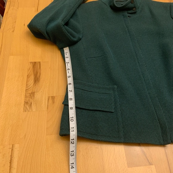 AKRIS green 100% wool zipper jacket size 10 - Picture 11 of 16